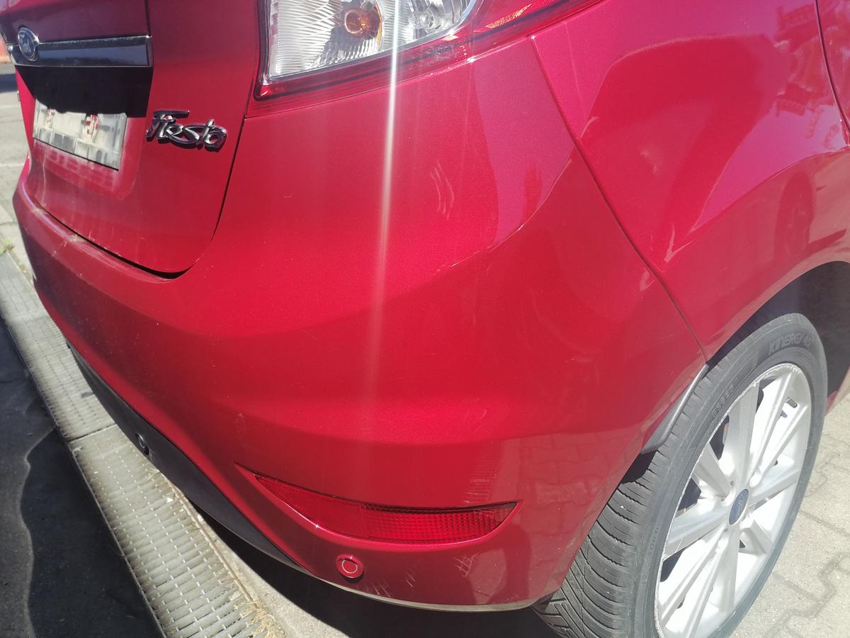 Ford Fiesta JA8 original Sto&szlig;stange Stossf&auml;nger hinten Candy Rot Facelift Bj.2017
